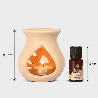 Vanilla Ceramic Oil Warmer Set, Core Range