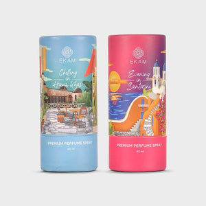 Pack of 2 Perfume Sprays-60 ml (Chilling in Hauz Khas + 60 ml Evenings in Santorini)