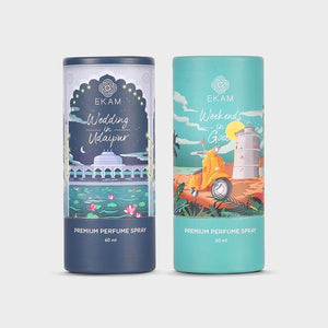 Pack of 2 Perfume Sprays - 60 ml (Wedding in Udaipur + Weekends in Goa)