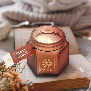 Chocolate Peppermint Hexa Jar Scented Candle