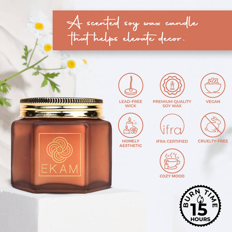 Chocolate Peppermint Hexa Jar Scented Candle