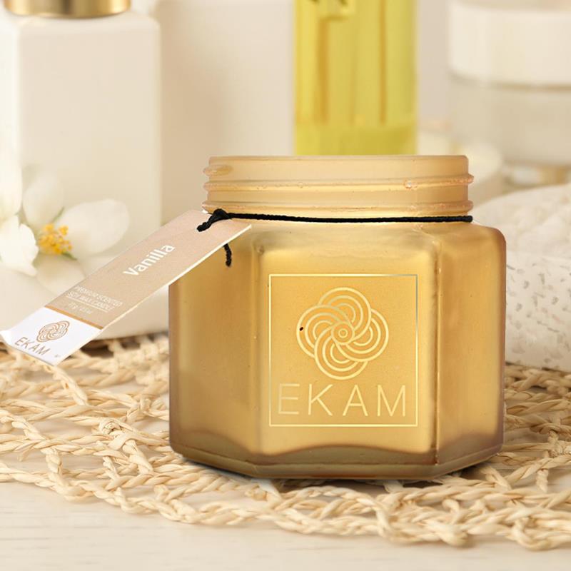 Vanilla Hexa Jar Scented Candle