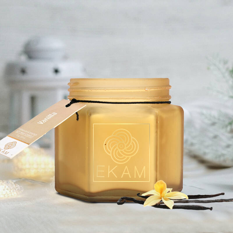 Vanilla Hexa Jar Scented Candle