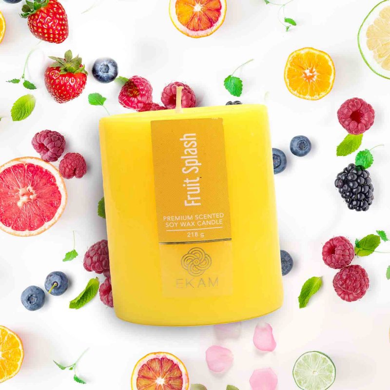 Fruit Splash Pillar Scented Candle