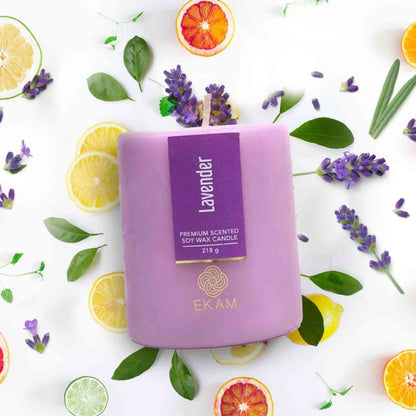 Lavender Pillar Scented Candle