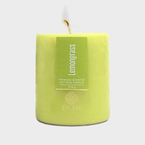 Lemongrass Pillar Scented Candle