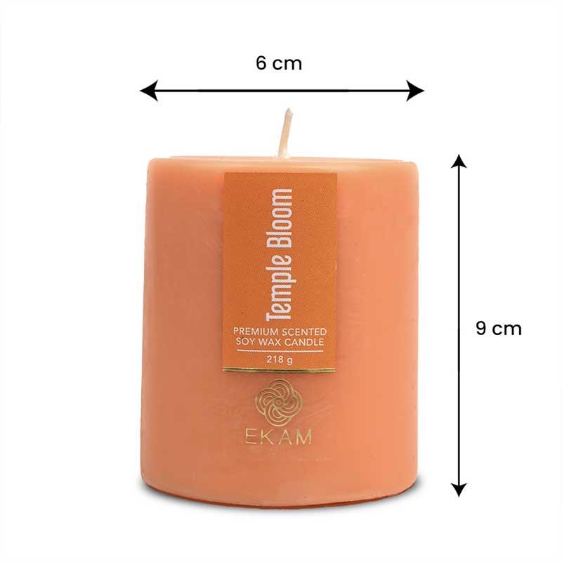 Temple Bloom Pillar Scented Candle