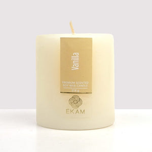 Vanilla Pillar Scented Candle