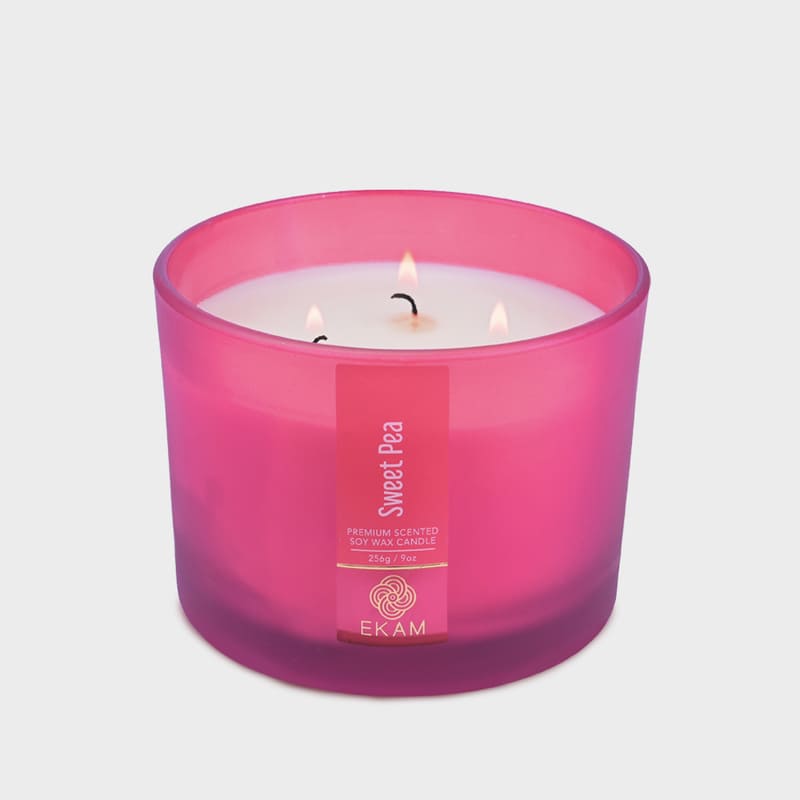 Sweet Pea 3 Wick Scented Candle