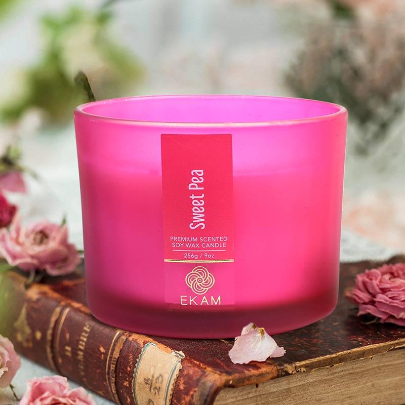 Sweet Pea 3 Wick Scented Candle
