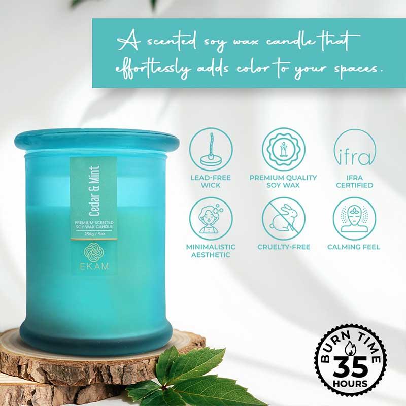 Cedar &amp; Mint Ring Jar Scented Candle