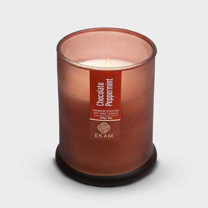 Chocolate Peppermint Ring Jar Scented Candle