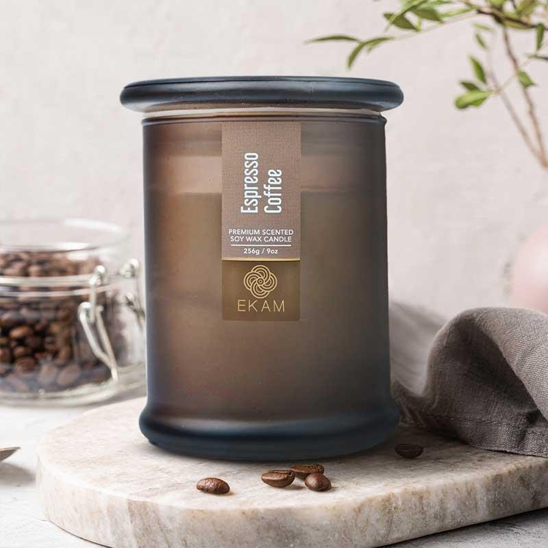 Espresso Coffee Ring Jar Scented Candle