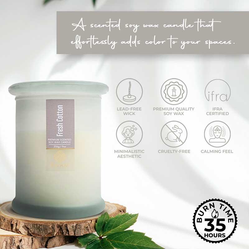 Fresh Cotton Ring Jar Scented Candle