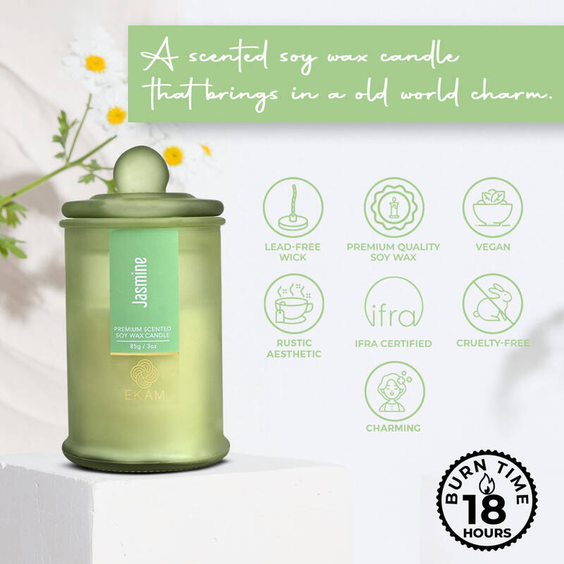 Jasmine Apothecary Jar Scented Candle