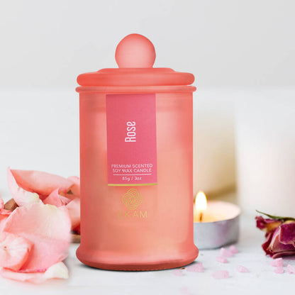 Rose Apothecary Jar Scented Candle