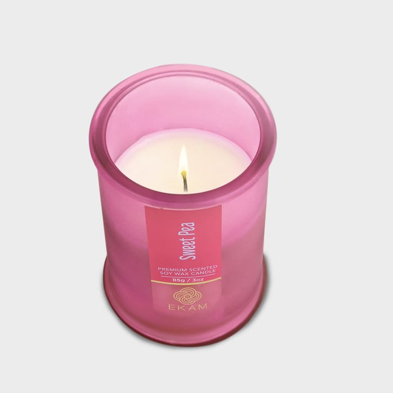 Sweet Pea Apothecary Jar Scented Candle