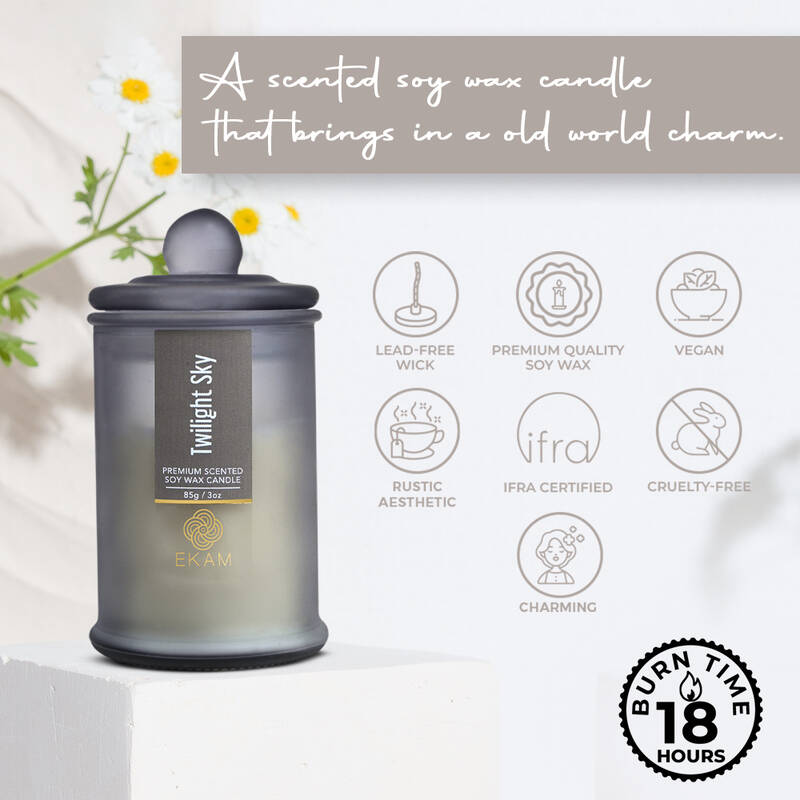 Twilight Sky Apothecary Jar Scented Candle