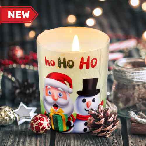 Ho Ho Ho Christmas Jar Candle