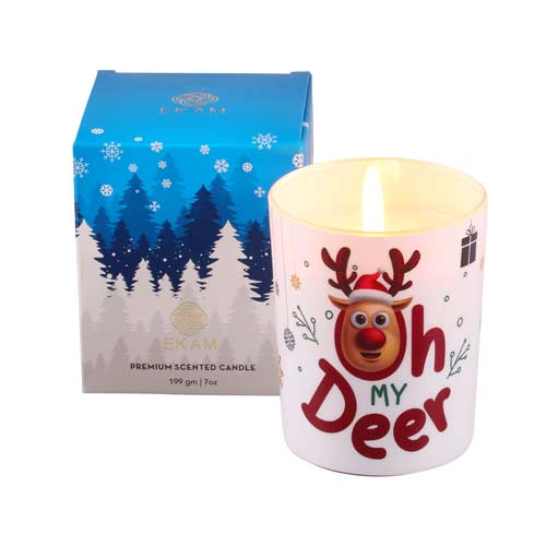 Oh My Deer Christmas Jar Candle