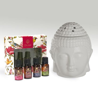 Buddha Premium Oil Warmer With 4 Fragrance Oils
