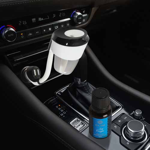 Car Aroma Diffuser with Sea Escape Car Fragrance Oil