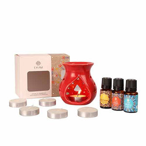 Mandala Series Oil Warmer Set with 3 Fragrance Oils